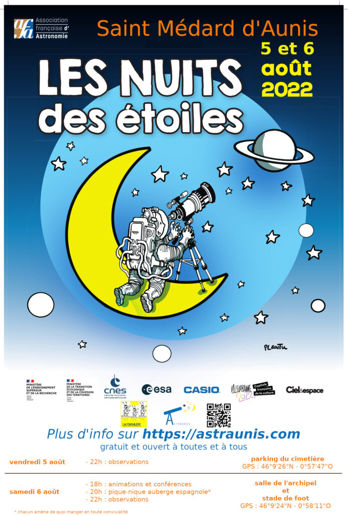 Affiche de la nuit des étoiles 2022